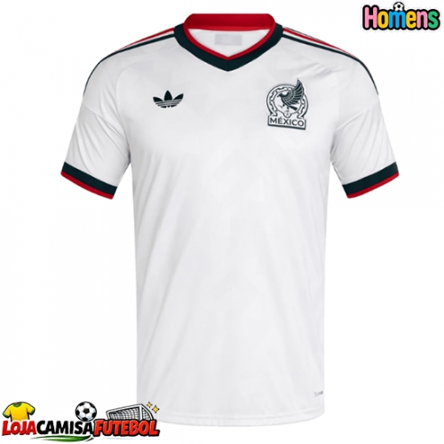 Camisa de Futebol México Equipamento Secundário Mundo 2026 Manga Curta